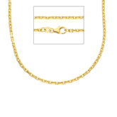 Herren Halskette 18 Karat Gold in Gelbgold - MFA080GG